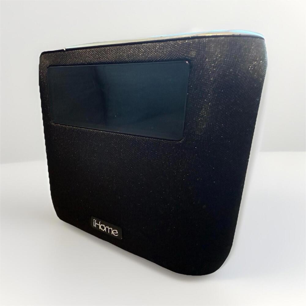 iHome Dual Alarm Clock Radio Digital USB Charging AM/FM Aux-In Black